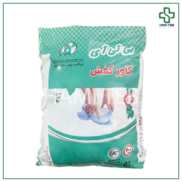 کاور کفش یکبار مصرف آبی بی تی آی 50 جفت